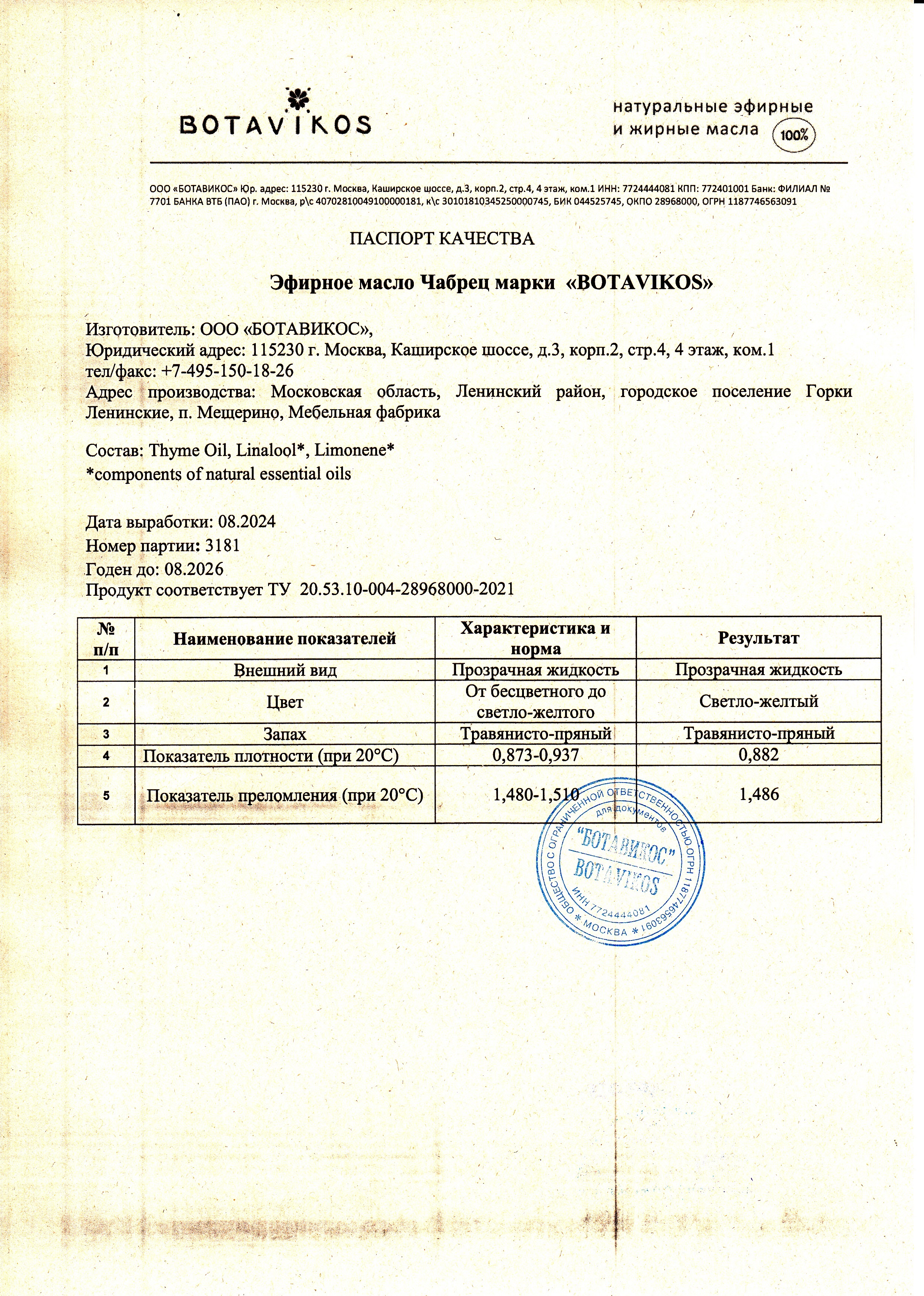 Паспорт №082024